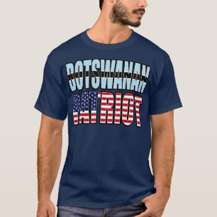 Botswanan American Patriot Pride Heritage Flag Gif T-Shirt
