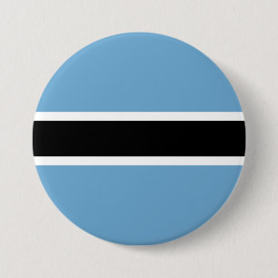 Botswanan Flag (Botswana) 3 Inch Round Button