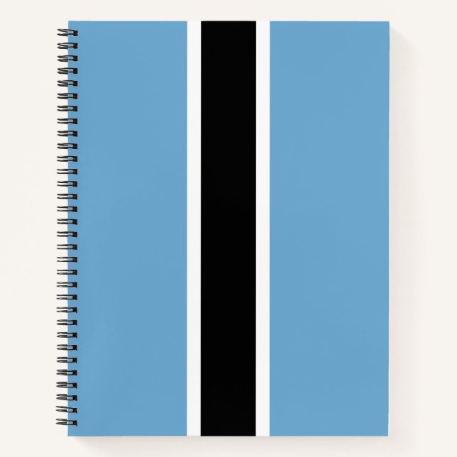 Botswanan Flag (Botswana) Notebook (Front)