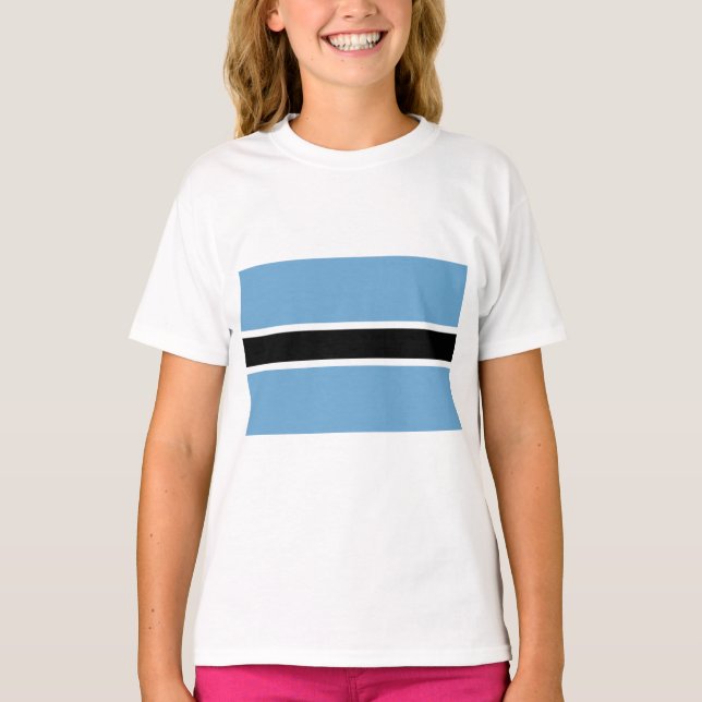 Botswanan Flag (Botswana) T-Shirt (Front)