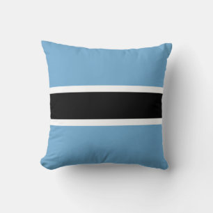 Botswanan Flag (Botswana) Throw Pillow