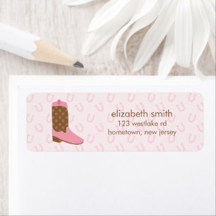 Botte rose de cow-girl occidentale