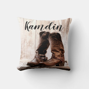 Bottes Coussins personnalisées pays rustique ouest