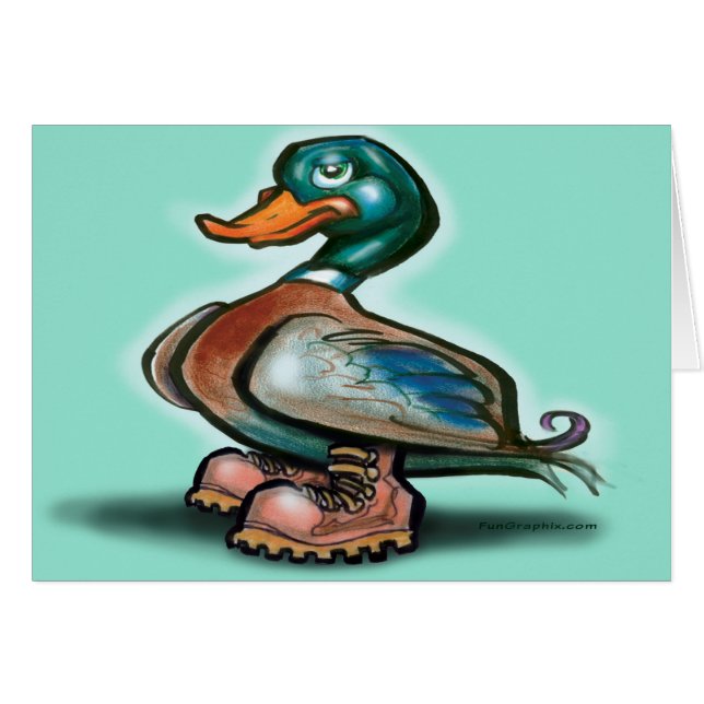 Bottes de canard au travail (Devant horizontal)