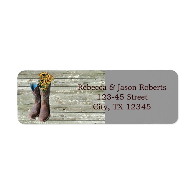 bottes de cowboy à fleurs mariage campagnard occid (Devant)