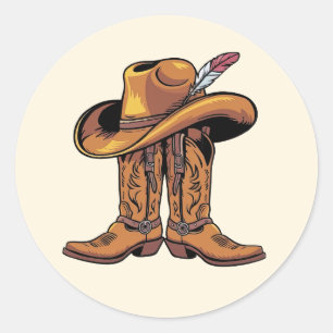 Bottes de cowboy et autocollants Casquettes