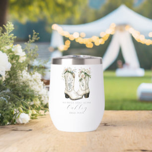 Bottes de cowgirl florales personnalisées No Bride
