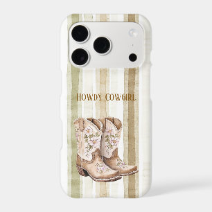 Bottes de cowgirl florales rose blush marron clair