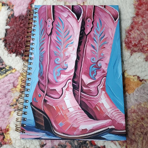 Bottes de cowgirl roses