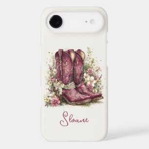 Bottes Élégantes avec Monogramme de Fleurs
