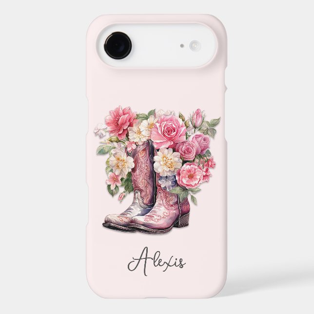 Bottes roses avec monogramme de fleurs (Verso)