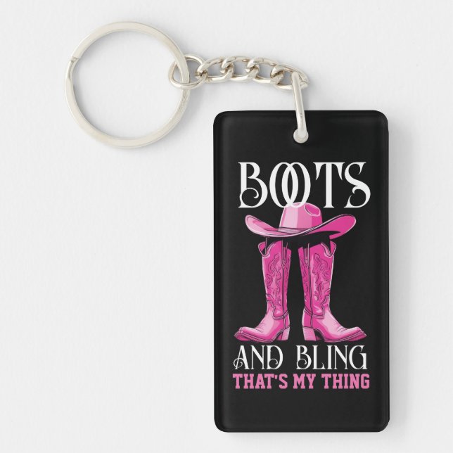 Bottes roses et bling c'est mon truc (Devant)