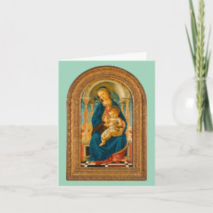 Botticelli (1445-1510) Madonna & Child Enthroned Thank You Card