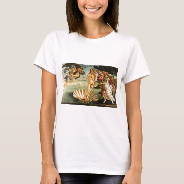 Botticelli Birth Of Venus Renaissance Art Painting T-Shirt (Front)