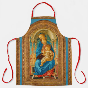 Botticelli Madonna and Child Enthroned  Apron