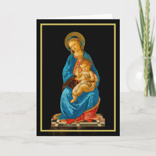 Botticelli Madonna and Child Enthroned Card