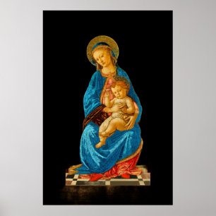 Botticelli Madonna and Child Enthroned Poster
