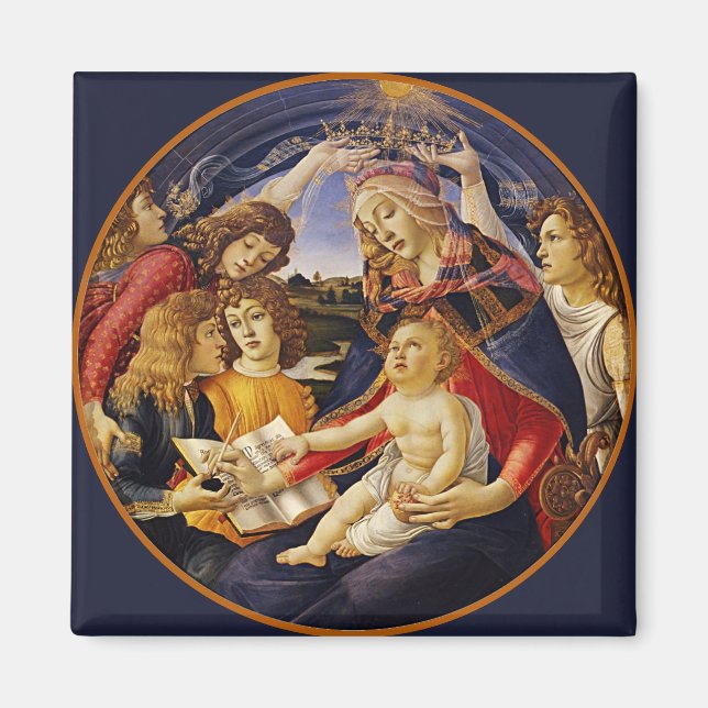 Botticelli Madonna et l'enfant Magnet (Devant)