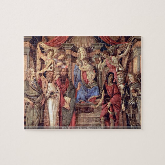 Botticelli - Madonna throne of angels and saints Jigsaw Puzzle (Horizontal)