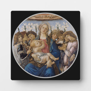 Botticelli Mary Jesus and singing Angels Plaque