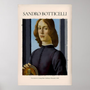 Botticelli Portrait of a Young Man Roundel 1480 Poster