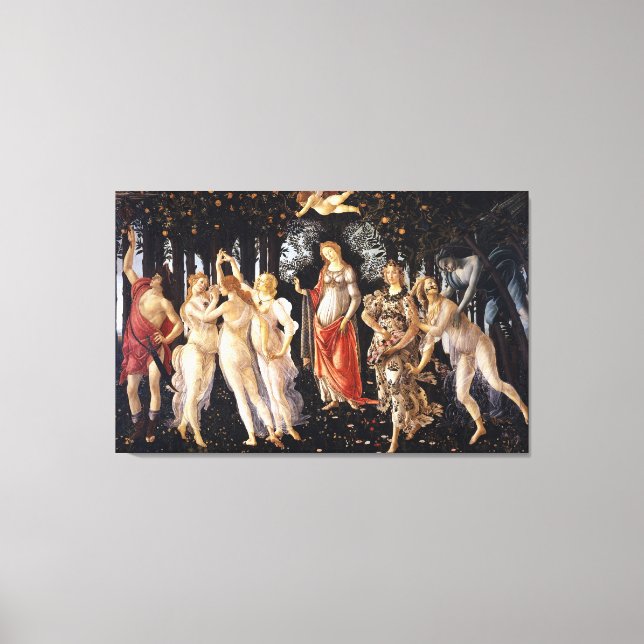 BOTTICELLI - Primavera 1482 Canvas Print (Front)