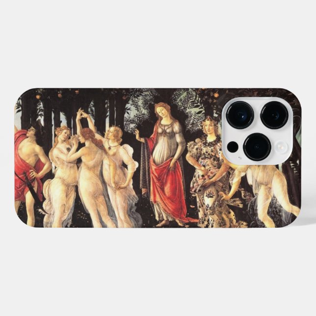 Botticelli Primavera /Allegory of Spring iPhone Case (Back Horizontal)