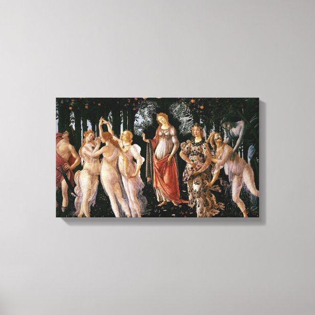 Botticelli Primavera Canvas Print (Front)