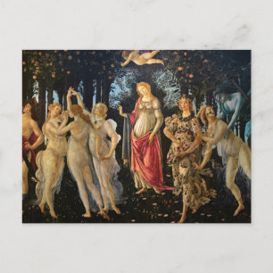 Botticelli Primavera Renaissance Floral Goddess Postcard