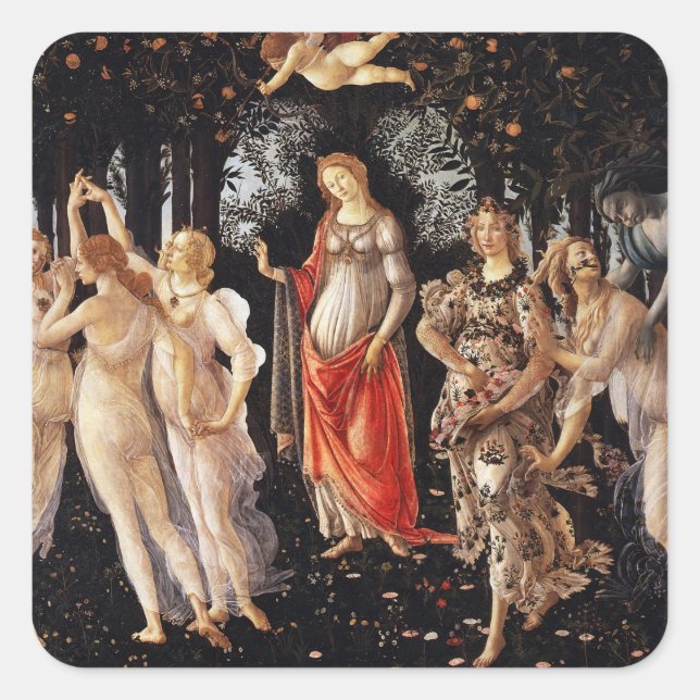 Botticelli Primavera Stickers (Front)