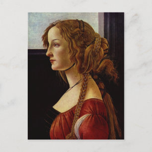 Botticelli, Sandro Portr?t der Simonetta Vespucci Postcard