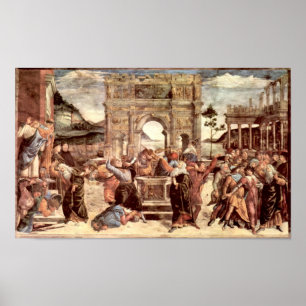Botticelli-Sistine Chapel punishing the Levites Poster