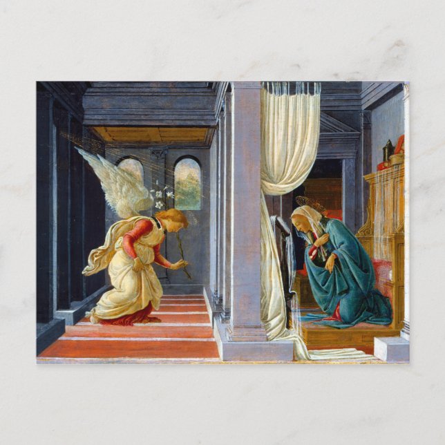 Botticelli The Annunciation Postcard (Front)