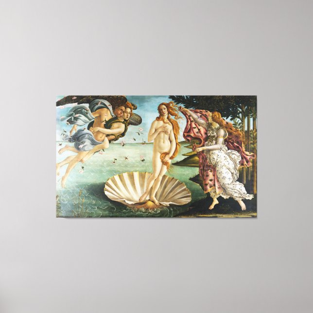 BOTTICELLI- The birth of Venus 1483 Canvas Print (Front)