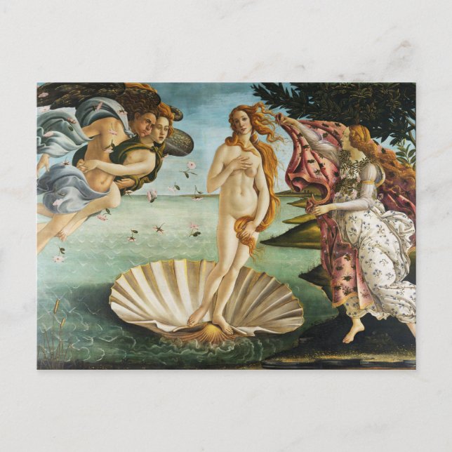 BOTTICELLI - The birth of Venus 1483 Postcard (Front)