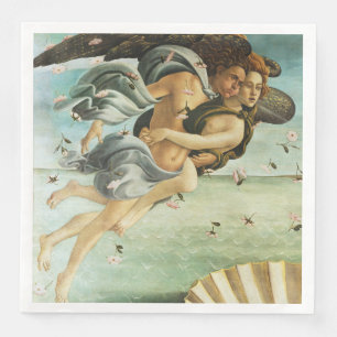 Botticelli "The Birth of Venus - Zephyr & Chloris" Napkin