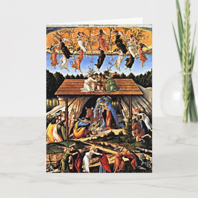 Botticelli - The Mystical Nativity Holiday Card (Front)