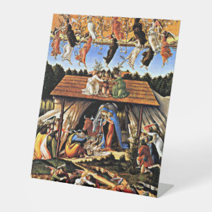 Botticelli - The Mystical Nativity Pedestal Sign