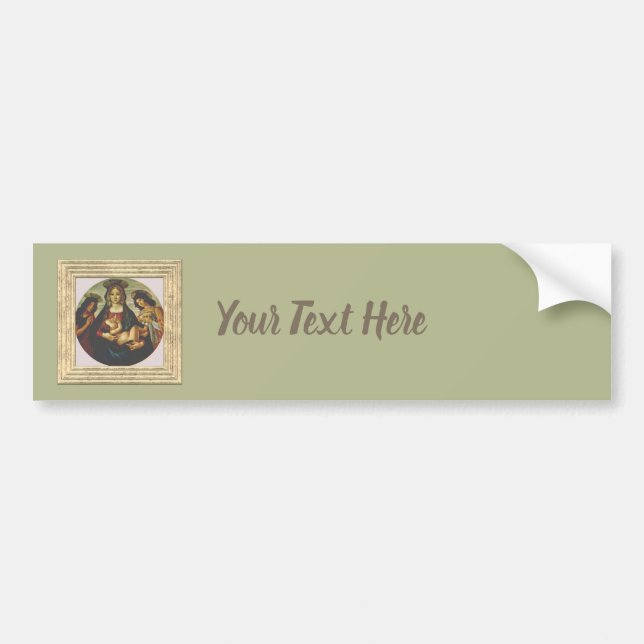 Botticelli's Madonna And Child Bumper Sticker (Front)