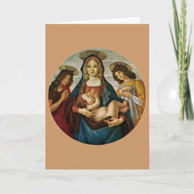 Botticelli's Madonna And Child Card (Front)