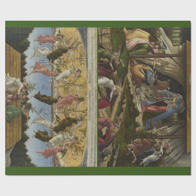 Botticelli's Mystic Nativity Christmas Gift WRAP (Seam)