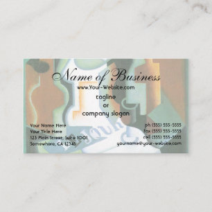 Bottle and Fruit Dish (1919) Cubism by Juan Gris Business Card