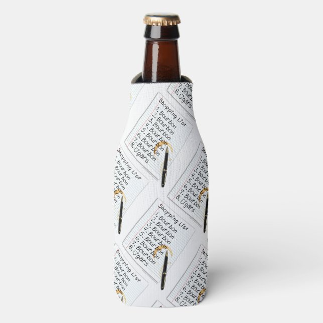BOTTLE COOLER - BOURBON LOVERS SHOPPING LIST (Bottle Front)