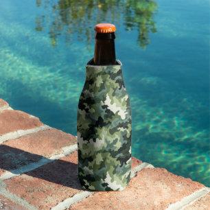 Bottle Cooler-Green Camo Bottle Cooler