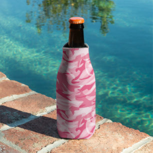 Bottle Cooler-Pink Camo Bottle Cooler