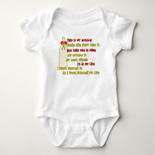 Bottle Creed Red n Yellow Baby Bodysuit