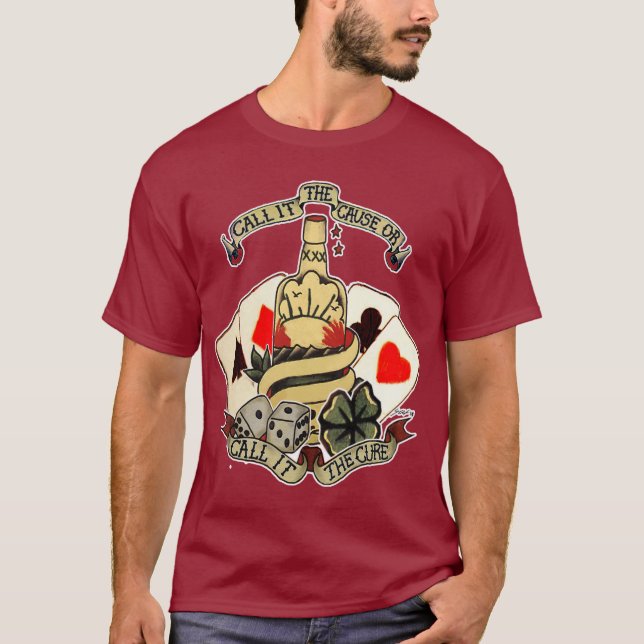 Bottle Design T-Shirt (Front)