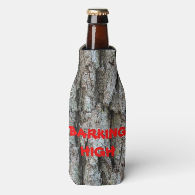 Bottle Drink Cooler tree bark image (Bottle Front)