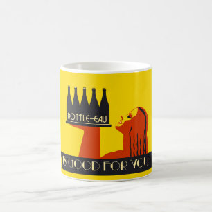 Bottle-eau retro style art deco coffee mug