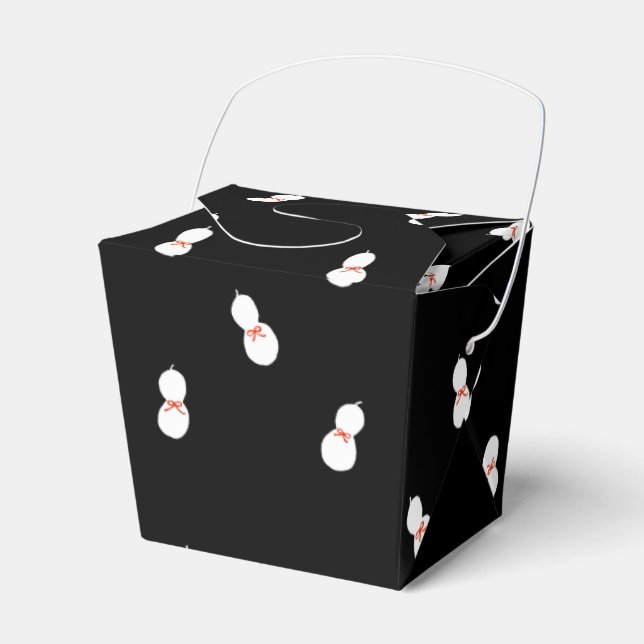 Bottle Gourd with Ribbon Pattern Favor Box (Front Side)